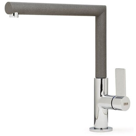 Rubinetto Miscelatore Cucina Elleci Ares Metaltek Grigio Titanium MMKARE73