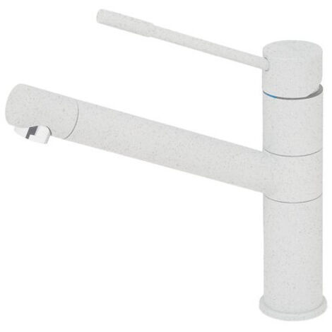 Rubinetto Miscelatore Cucina Elleci Sava Granitek Bianco Antico MGKSAV62