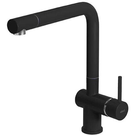 Rubinetto Miscelatore Cucina Elleci Stream Keratek Plus Nero Assoluto MKKSTR86
