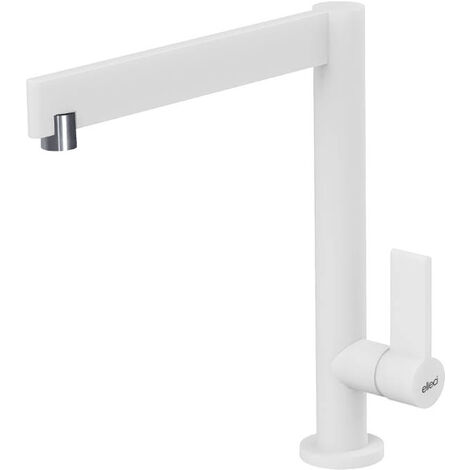Rubinetto Miscelatore Cucina Elleci Tema Keratek Plus White Bianco Assoluto MKKTEM96
