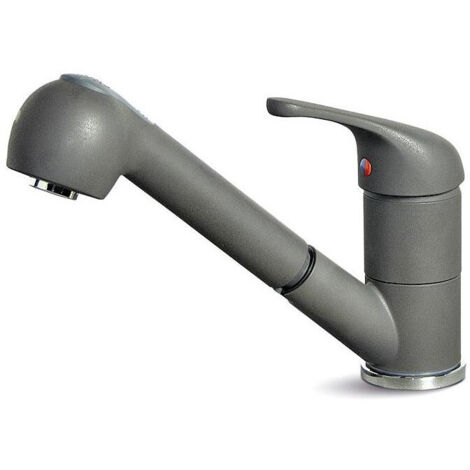 Rubinetto Miscelatore Cucina Elleci Venere Metaltek Grigio Aluminium MMKVEN79