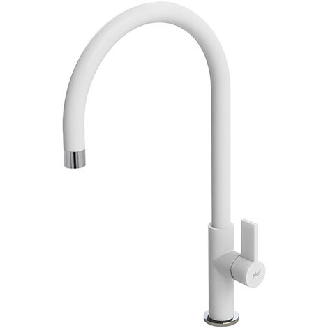 Rubinetto Miscelatore Cucina Elleci Volta Keratek Plus Bianco Assoluto MKKVTA96