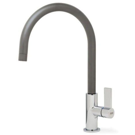 Rubinetto Miscelatore Cucina Elleci Volta Metaltek Grigio Titanium MMKVTA73