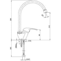 Montaggio Miscelatore Lavello Cucina.Rubinetto Miscelatore Girevole Mobile Per Lavandino Lavello Cucina Kit Montaggio 8931