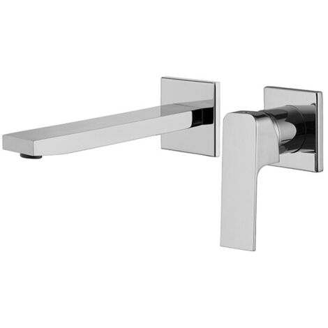 RUBINETTO MISCELATORE LAVABO A PARETE PIASTRA DIVISA FIMA CARLO FRATTINI FIT F3391NLX8CR