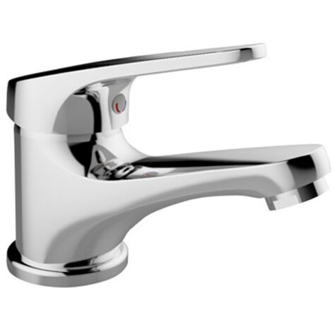 Rubinetto miscelatore lavabo idrobric serie mia cromato per lavandino bagno, idb scarub0723cr