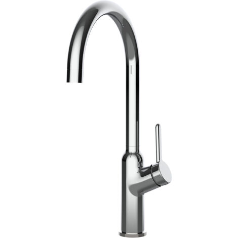 Rubinetto Miscelatore Lavello Cucina Monocomando Serie BOD con canna a U girevole a 360° Cromato