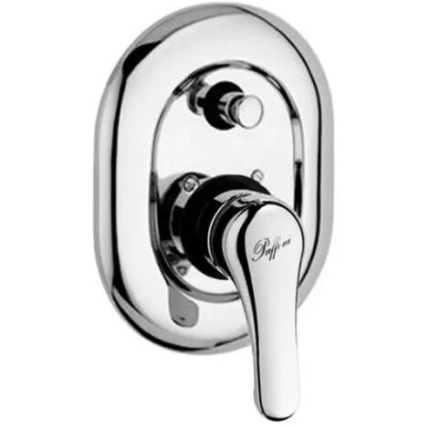 Rubinetto miscelatore monocomando cromato incasso doccia 2 uscite serie pegaso 1/2" PAFFONI