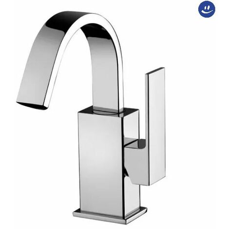 Rubinetto miscelatore monocomando cromato per bidet serie elle scarico 11/4 PAFFONI