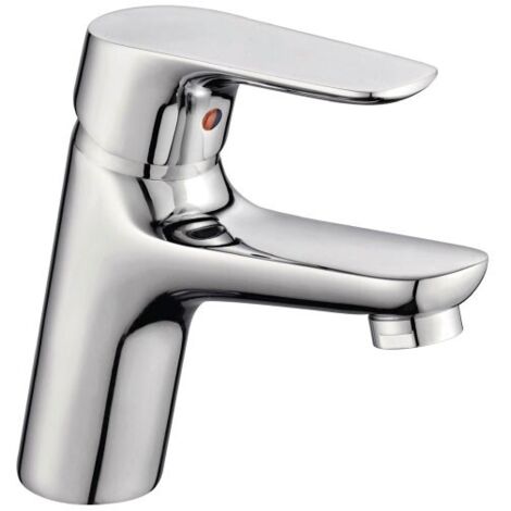 Rubinetto miscelatore monocomando cromato per lavabo serie violet scarico 11/4" AMBRA WATER