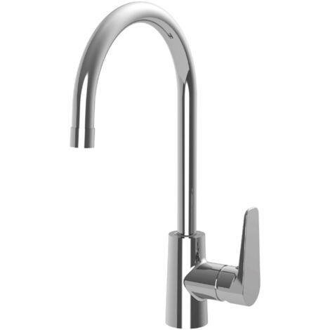 RUBINETTO MISCELATORE MONOCOMANDO CROMATO PER LAVELLO CON CANNA ALTA TONDA SERIE ORANGE - 3/8  - PAF