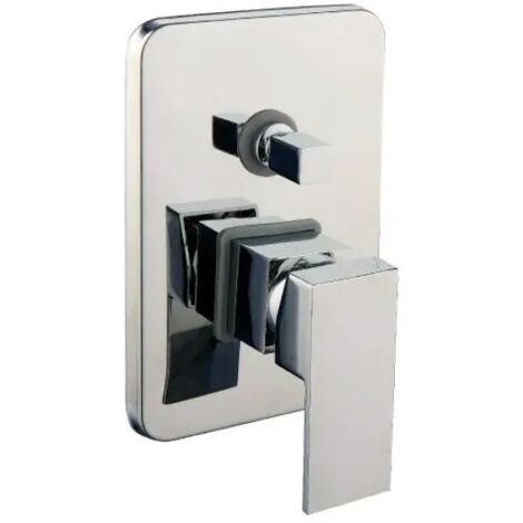 Rubinetto miscelatore monocomando incasso doccia cromato 2 uscite serie green 2.0 1/2" AMBRA WATER