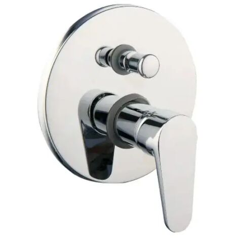 Rubinetto miscelatore monocomando incasso doccia cromato 2 uscite serie pink 2.0 1/2" AMBRA WATER