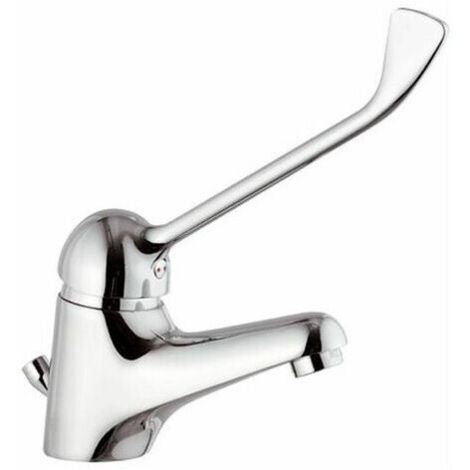 Rubinetto miscelatore monocomando lavabo leva clinica gomito locali pubblici