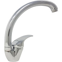 Miscelatore Rubinetto Cucina Canna Curva Lavello Monocomando Avena - Foto 5