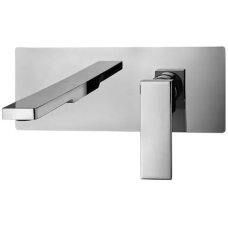 RUBINETTO MISCELATORE MONOCOMANDO PER LAVABO INCASSO 2 FORI CON BOCCA A MURO SERIE ELLE 1/2"   RUBINETTERIA PAFFONI Spa