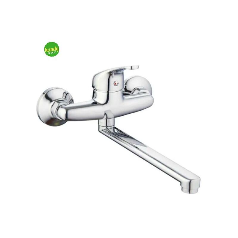 Rubinetto Miscelatore Ambra Bathroom Monocomando Per Lavello A Parete Serie Blu 2.0 1/2