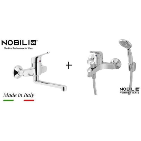 Rubinetto miscelatore monocomando per vasca bagno nobili serie italia cromato
