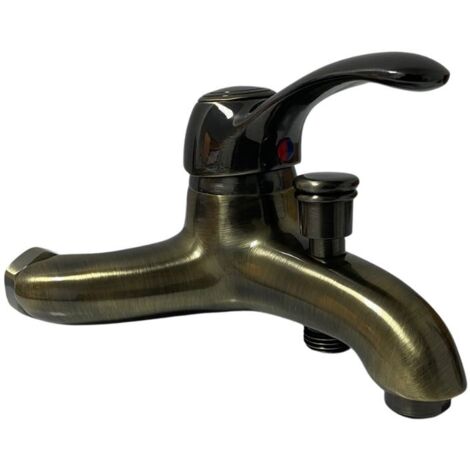 Rubinetto Miscelatore Monocomando per Vasca in Ottone Bologna Ottone Antico