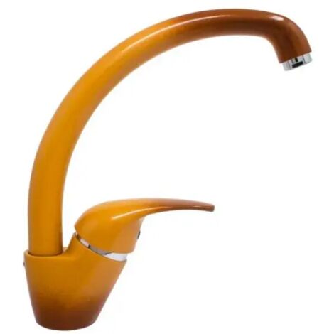 Rubinetto miscelatore monocomando terra di francia per lavello con canna alta snodata serie pegaso 3/8" PAFFONI