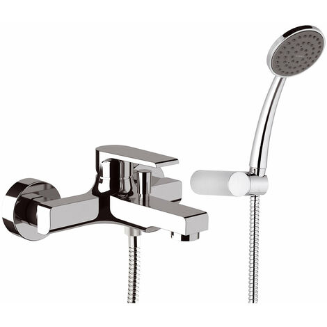 Miscelatore monocomando vasca con accessori tondo moderno