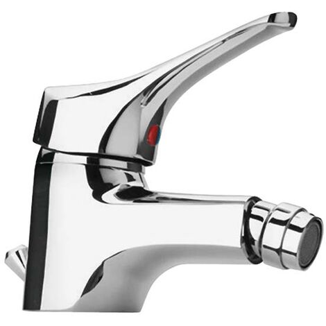 Rubinetto miscelatore monoforo per bidet, linea Alfa, finitura cromo