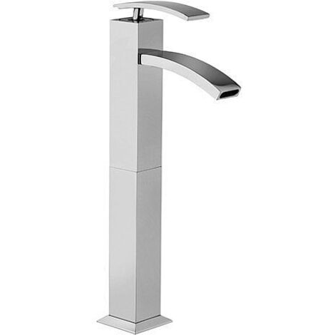 Rubinetto Miscelatore monoforo per lavabo alto serie Glint Jacuzzi senza scarico 0IQ00493JA00 cromato