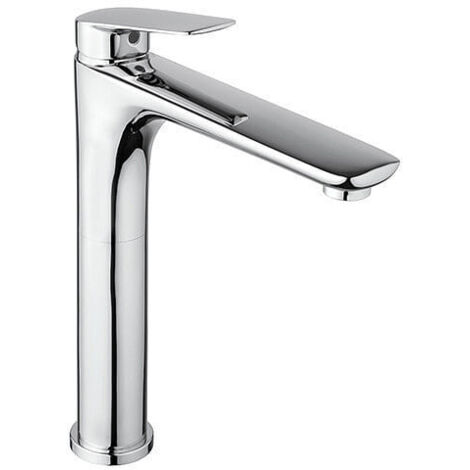 Rubinetto Miscelatore monoforo per lavabo alto serie Lago Piralla con scarico automatico 0LG00488A22 cromato