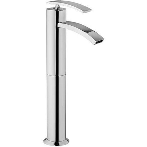 Rubinetto Miscelatore monoforo per lavabo alto serie Ray Jacuzzi senza scarico 0IO00493JA00 cromato