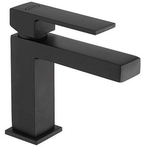 Rubinetto Miscelatore monoforo per lavabo serie Twinkle YO Jacuzzi senza scarico 0TWYO086JA00 nero opaco
