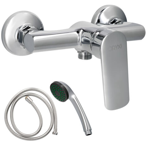 Rubinetto miscelatore oryx moderno argento 35 mm ottone