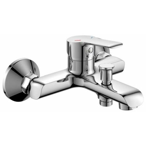 Rubinetto miscelatore ottone cromato per vasca da bagno doccia 1/2" ROLL 87107