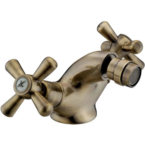 RUBINETTERIE ASSOCIATE RUBINETTO MISCELATORE PER BIDET IN OTTONE BRONZATO SERIE SOFIA PER BAGNO 7207