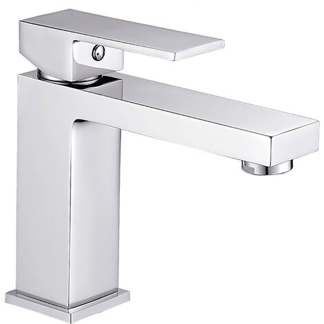 Rubinetto Miscelatore per Lavabo bagno completo di accessori T003-1