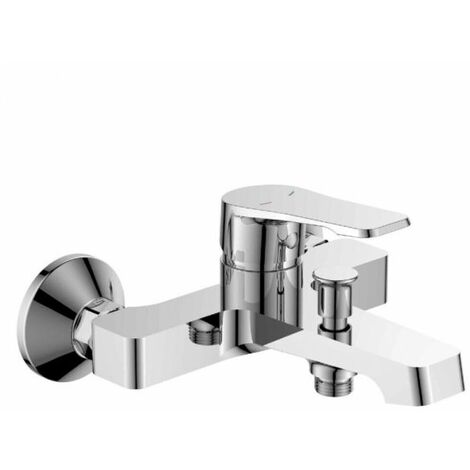 RUBINETTO MISCELATORE VASCA DA BAGNO OTTONE CROMATO ATTACCO DOCCIA ALLURE 87113