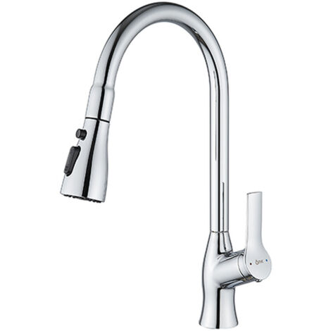 Rubinetto Monocomando Fontastock Cromo Acciaio inossidabile Ottone Ceramica Lega di Zinco Forma a C Alto