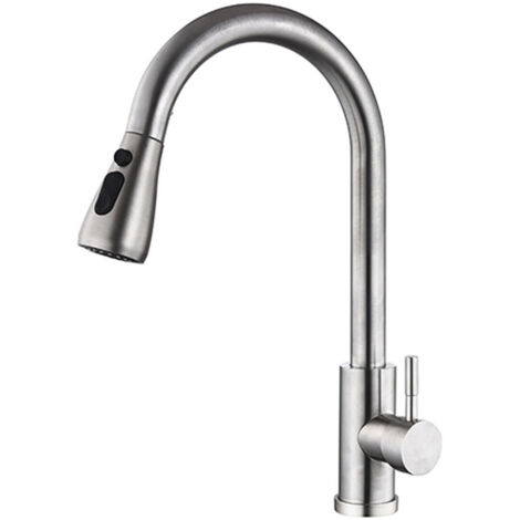 Rubinetto Monocomando Fontastock Grigio Acciaio inossidabile Ceramica Forma a C
