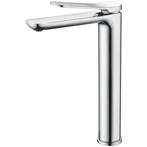 Rubinetto monocomando lavabo bocca alta - Miscelatore acqua calda/fredda Colore Cromo