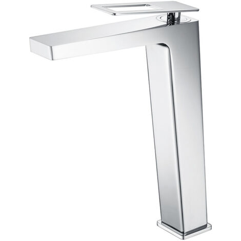 Rubinetto monocomando lavabo con bocca alta - Rubinetti lavabo alti - Rubinetti bagno Colore Cromo/Argento