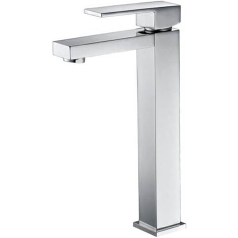 Rubinetto monocomando lavabo con bocca alta - Rubinetto bagno cromato