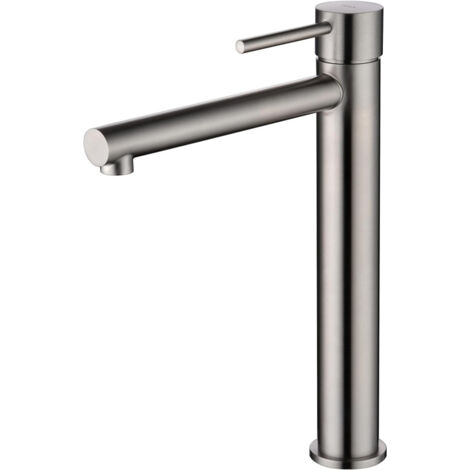 Rubinetto monocomando per lavabo con bocca alta in acciaio inox S316 - Rubinetto da esterno anticorrosione e ad alta resistenza