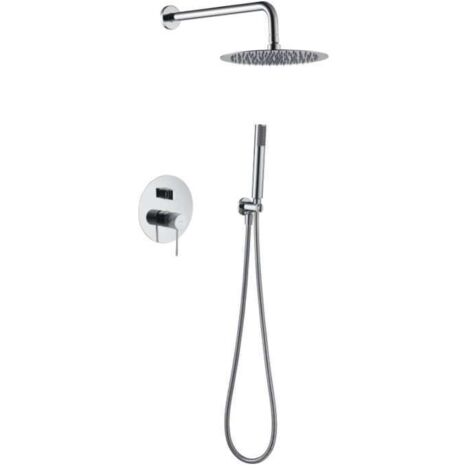 Rubinetto monocomando per lavabo con bocca alta - Rubinetto da bagno per lavelli con bocca alta per acqua calda/fredda Argento