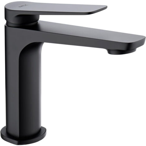 Rubinetto monocomando per lavabo in ottone - Rubinetto monocomando per lavabo - Rubinetto da bagno per acqua calda/fredda Nero opaco