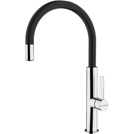 Rubinetto Monocomando Teka TOPFOT995 Nero Cromo