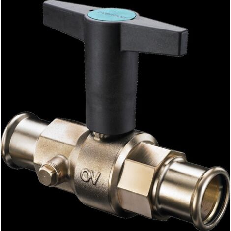 Rubinetto OPTIBAL, DN32, BRONZO, con SCARICO, CRIMP 35mm