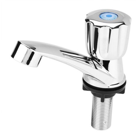 Rubinetto per acqua fredda in plastica ABS per bagno, lavabo e lavello (valvola G1/2)..DEBUNS