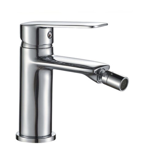Rubinetto per bagno ultra moderno miscelatore orientabile bidet in ottone cromato lucido