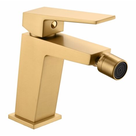 Rubinetto per bidet monocomando  Modello ART  Colore oro  Finitura in oro spazzolato [IMEX®]