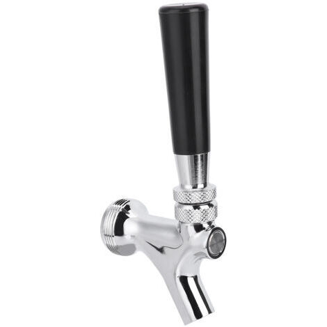 Rubinetto per birra in acciaio inox con maniglia ergonomica: un accessorio pratico per la produzione casalinga di birra, facile da pulire e resistente.