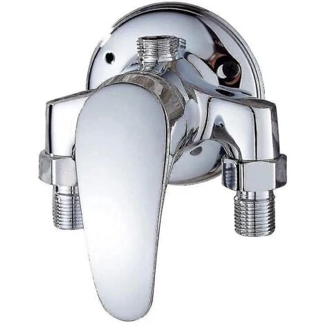 ALOVEZ Rubinetto per doccia, rubinetto per bagno, rubinetto per doccia a parete, rubinetto per doccia monocomando, rubinetto per doccia in ottone, acqua calda e fredda per bagno